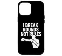 I Break Rounds Not Rules Boxing Mindset Citazione Custodia per iPhone 12 Pro Max