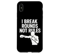 I Break Rounds Not Rules Boxing Mindset Citazione Custodia per iPhone XS Max