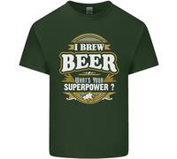I Brew Beer Qual È Il Tuo Superpotere? Alcohol Uomo Cotone T-Shirt Tee Top