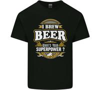 I Brew Beer Qual È Il Tuo Superpotere? Alcohol Uomo Cotone T-Shirt Tee Top