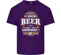 I Brew Beer Qual È Il Tuo Superpotere? Alcohol Uomo Cotone T-Shirt Tee Top