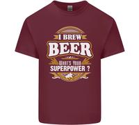 I Brew Beer Qual È Il Tuo Superpotere? Alcohol Uomo Cotone T-Shirt Tee Top
