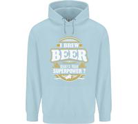 I Brew Beer What's Your Superpower? Alcol Uomo Felpa