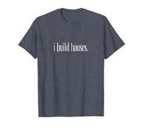 I Build Houses - Funny Builder Maglietta, Uomo, Pervinca, XL