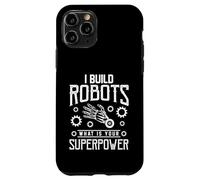 I Build Robots Divertente Robotica Ingegneria Ingegnere Uomini Donne Custodia per iPhone 11 Pro