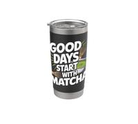 I buoni giorni iniziano con il rituale Matcha Bicchiere termico in acciaio inox doppia parete