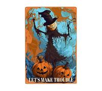 I Burattini Sono Divertenti Ad Halloween, Diventiamo Pazzi Insieme Cartello Decorativo Vintage Poster Metal Retrò Cartelli Metallo Per Garage Soggiorno Casa