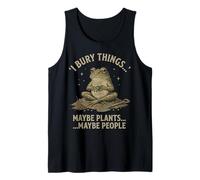 I Bury Maybe Plants Forse People Funny Frog Cotagecore Art Canotta