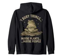 I Bury Maybe Plants Forse People Funny Frog Cotagecore Art Felpa con Cappuccio