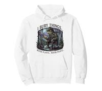 I Bury Things Frog Gardener Dark Humor Shovel Felpa con Cappuccio