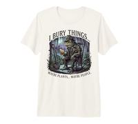 I Bury Things Frog Gardener Dark Humor Shovel Maglietta Premium