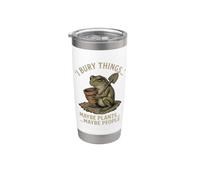I Bury Things Maybe Plants Forse People Funny Frog Gardener Bicchiere termico in acciaio inox doppia parete