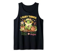 I Bury Things Maybe Plants Forse People Funny Gardening Frog Canotta