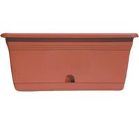 Vaso Melissa ics balconetta fioriera rettangolare con riserva cm 60x20x18