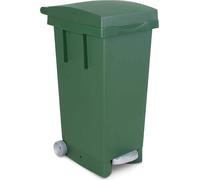 Bidone "bigtata" con ruote e pedale lt.80 - cm.39x50x81h. - verde 1 pezzi Ics