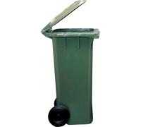 BIDONE CONTENITORE PATTUMIERA IMMONDIZIA RUOTE COPERCHIO LT 120 VERDE (19450)