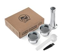 i Cafilas Caffè Riutilizzabili CapsuleTazza Filtro Per Macchina Da Caffè 1 Scatola Di Capsule Di Caffè, Tamper Pennello E Cucchiaio Di Caffè Compatibile Con Kfee/Caffitaly/Tchibo (Capsula + Tamper)