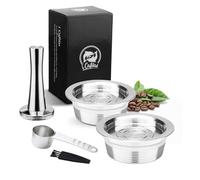 i Cafilas Capsule di Caffè Ricaricabili di Acciaio Inossidabile 304 per Uso Alimentare per La va zza A Modo Mio Jolie La vazza A Modo Mio Espria (2.0)
