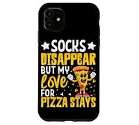 I calzini scompaiono ma il mio amore per la pizza rimane Custodia per iPhone 11
