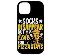 I calzini scompaiono ma il mio amore per la pizza rimane Custodia per iPhone 14