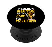 I calzini scompaiono ma il mio amore per la pizza rimane PopSockets PopGrip Adesivo