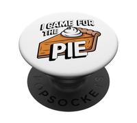 I Came For The Pie Funny Pumpkin Pie Day Giorno del Ringraziamento PopSockets PopGrip Adesivo
