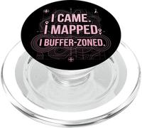 I Came I Mapped. io Buffer-Zoned Funny GIS Specialist PopSockets PopGrip per MagSafe