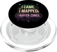 I Came I Mapped. io Buffer-Zoned Funny GIS Specialist PopSockets PopGrip per MagSafe