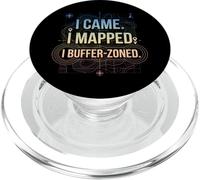 I Came I Mapped. io Buffer-Zoned Funny GIS Specialist PopSockets PopGrip per MagSafe