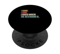 I Came I Saw Ho Chiesto Dove Il Bagno è Divertente Guide Turistiche PopSockets PopGrip Adesivo