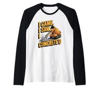 I Came I Saw I Concrete'd (Operaio del Cemento) Maglia con Maniche Raglan