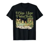 I Came I Saw I Went Home Introverso Frog Cottagecore Maglietta