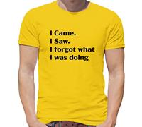 I Came Sega Dimenticato What Was Doing - T-Shirt - Slogan Divertente Vecchio