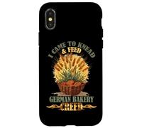 I Came to Knead and Feed German Bakery Creed Custodia per iPhone X/XS