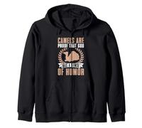 I cammelli Sono la Prova Che Dio ha Un Senso dell'umorismo Camel Felpa con Cappuccio