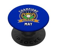 I campioni sono nati a maggio Baseball Regali di compleanno PopSockets PopGrip Adesivo