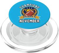 I campioni sono nati a novembre compleanno del football americano PopSockets PopGrip per MagSafe