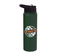 I Can Build That Woodworking Carpenter Stainless Steel Insulated Water Bottle