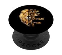 I Can Do All Things Cristo Salvatore Leone Cristiano Religioso PopSockets PopGrip Adesivo