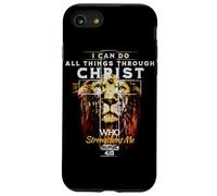 I Can Do All Things Through Christ Bibbia Verse Lion Of Judah Custodia per iPhone SE (2020) / 7/8