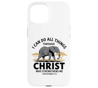 I Can Do All Things Through Christ Custodia per iPhone 15