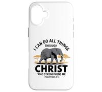 I Can Do All Things Through Christ Custodia per iPhone 16 Plus