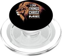 I Can Do All Things Through Christ Filippesi 4 13 Leone Fede PopSockets PopGrip per MagSafe