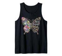 I Can Do all Things Through Christ Floral Butterfly Faith Canotta