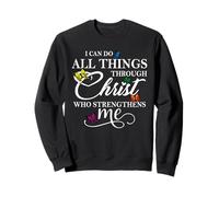 I Can Do all Things Through Christ - Philippians 4:13 Bible Felpa