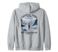 I Can Do All Things Through Christ Philippians 4:13 Felpa con Cappuccio