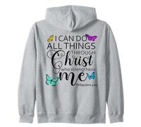 I Can Do all Things Through Christ Sign Philippians 4 13 God Felpa con Cappuccio