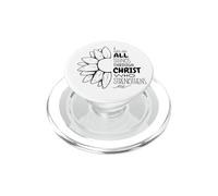 I Can Do All Things Through Christ Sunflower PopSockets PopGrip per MagSafe