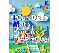 I Can Do Math Practice Problems Kindergarten: Volume 1