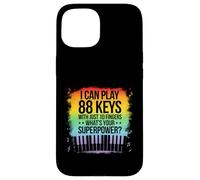 I Can Play 88 Tasti Pianoforte Jazz Music Keyboard Player Compositore Custodia per iPhone 15